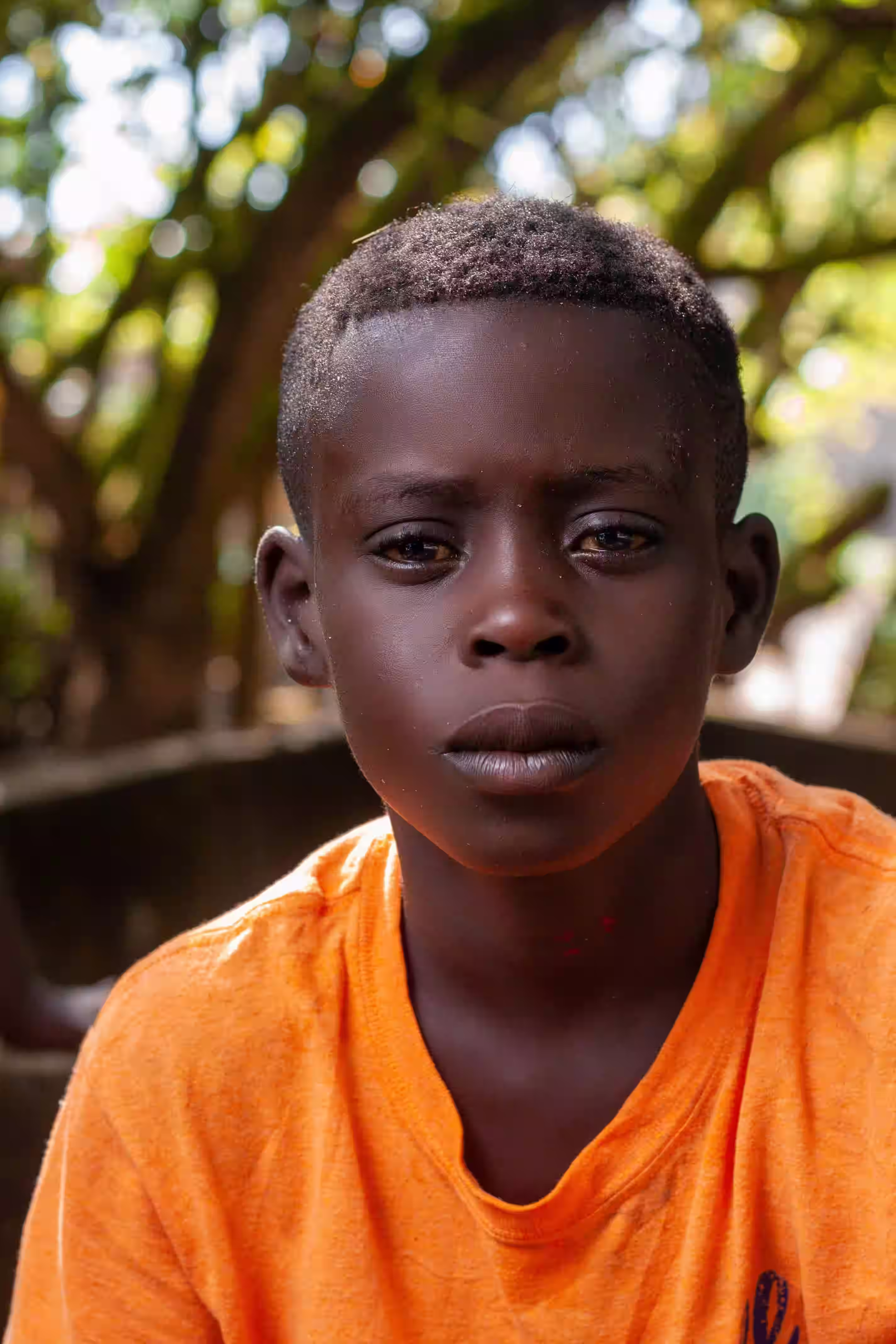 Portrait of a child from a MIWA partner community in Ghana